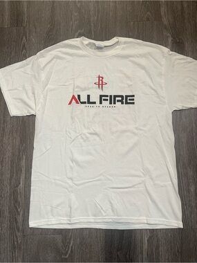 NBA 2025-26 Season  Houston Rockets Promotional T-Shirt All Fire  XL